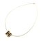 H Cube Metal & Pink Gold Necklace from Hermes 1