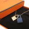 Okelly Z Engraved Vaux Swift Metal Navy Gold Necklace from Hermes 2