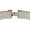 HERMES Click Crack Rose Dragee Silver F Engraved Bracelet 0168 5I0168EZP5 3