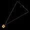 HERMES Ass de Cool PM Necklace Metal Vaux Swift Gold Brown Series Heart Pendant Z Engraving 1