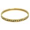 HERMES enamel bracelet bangle carte ajoue gold black 2