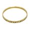 HERMES enamel bracelet bangle carte ajoue gold black 3