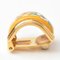 Hermes Earrings Enamel Cloisonne Flower Motif Yellow Gold, Set of 2 3