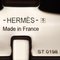 HERMES GP Irene Collier 51cm Or Rose/Blanc Femme 4