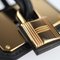 HERMES O'Kelly GM Necklace Vaux Swift Black Pink Gold Hardware Cadena Motif Pendant Z Engraved 7