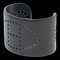 Bracciale rigido Bracciale in alluminio nero T2 Evelyn Punching Logo di Hermes, Immagine 1