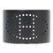 Accessoire de Manchette pour Bracelet Jonc T2 Evelyn Logo Punching Noir en Aluminium de Hermes 2