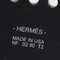Accessoire de Manchette pour Bracelet Jonc T2 Evelyn Logo Punching Noir en Aluminium de Hermes 6
