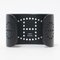 Accessoire de Manchette pour Bracelet Jonc T2 Evelyn Logo Punching Noir en Aluminium de Hermes 3