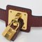 HERMES Armband Armreif Leder Cadena O'Kelly Z Graviert Rot Braun T2 Made in France Accessoires Schmuck 5