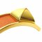 HERMES brazalete brazalete accesorio medor tachuelas de cuero accesorios de mujer chapados en oro naranja, Imagen 7