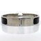 HERMES bangle click crack PM braccialetto in metallo nero argento accessori moda da donna, Immagine 3