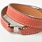 Bangle Bracelet Rival Double Tour Pink Brown Silver from Hermes 3