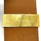 HERMES Medor Corriedossian Leather Bracelet Women's Brown x Gold Hardware 9