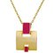 Halskette in Gold Pink von Hermes 1