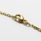 HERMES Necklace Pendant O'Kelly Cadena Y Engraved Gold GP Accessories Women's 10