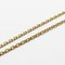 HERMES Necklace Pendant O'Kelly Cadena Y Engraved Gold GP Accessories Women's 9