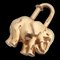 Pendente con ciondolo a forma di elefante in metallo dorato di Hermes, Immagine 1