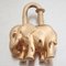 Pendente con ciondolo a forma di elefante in metallo dorato di Hermes, Immagine 3