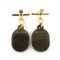 Hermes Earrings Chaine D'Ancre Pm Buffalo Horn Brown Women's, Set of 2 4