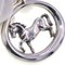 HERMES pendant top silver metal head necklace charm horse ladies 4