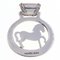 HERMES pendant top silver metal head necklace charm horse ladies 2