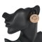 Hermes Serie Earrings Wood X Metal Brown/Silver Women's, Set of 2, Image 2