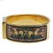 HERMES Location Watch Cloisonne LO1.201 Gold Plated Swiss Made Green Quartz Analog Display Dial Ladies, Image 4