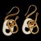Hermes Haut Maillon Chaine D'Ancre Earrings Gold Plated Women's, Set of 2 1
