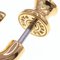 Hermes Earrings Entrelac Gm Gold Vaux Swift Z Engraved Women's, Set of 2 4