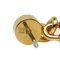 Hermes Charniere Earrings Etoupe Gold Plated Women's, Set of 2 4