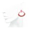 Orecchini Hermes Loop Pm Rouge H rosa Vaux Swift Alum da donna, set di 2, Immagine 6