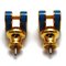 Orecchini Hermes in metallo laccato/Gp Mini Pop Ash H608002F79 oro/blu Jean, set di 2, Immagine 3