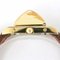 HERMES Medor Gold Plated x Leather 〇W Quartz Analog Display Women's White Dial Watch 7
