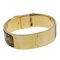 HERMES location L01.210 gold-plated black quartz analog display ladies gold dial watch, Image 5