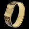 HERMES location L01.210 gold-plated black quartz analog display ladies gold dial watch, Image 1