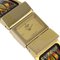 HERMES location L01.210 gold-plated black quartz analog display ladies gold dial watch, Image 3