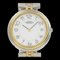 Reloj de perfil HERMES vintage combinado de acero inoxidable x cuarzo plateado bañado en oro con esfera blanca para niños, Imagen 1
