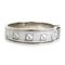 HERMES bangle bracelet click crack metal/enamel silver/white unisex 3