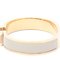 HERMES Enamel Bracelet Click H Gold Plating No Stone Charm Bracelet Beige,Marron,Pink Gold 7