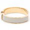 HERMES Emaille Armband Click H Vergoldung No Stone Charm Armband Beige,Maron,Rosa Gold 3