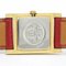 HERMES Medor Gold Plated Leather Quartz Ladies Watch BF560311 6