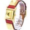 HERMES Medor Gold Plated Leather Quartz Ladies Watch BF560311 2