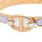 HERMES Mini Click Chaine d'Ancre PM Emaille Armband Hypno/Rosa Gold 5