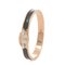 HERMES Click PM Chaine d'Ancre Bangle Rose Gold Black 7