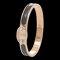 HERMES Click PM Chaine d'Ancre Bangle Rose Gold Black 1