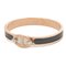 HERMES Click PM Chaine d'Ancre Bangle Rose Gold Black 4