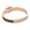 HERMES Click PM Chaine d'Ancre Bangle Rose Gold Black 3