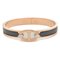 HERMES Click PM Chaine d'Ancre Bangle Rose Gold Black 2