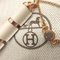 HERMES Charniere GM Vaux Swift Metal Nata Rose Gold Necklace 0151, Image 3